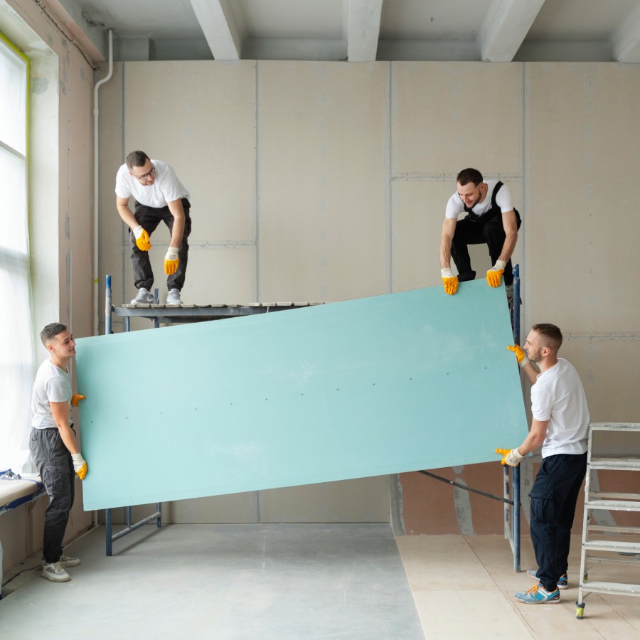 Travaux de pose de cloison et aménagement intérieur – Alves-Isolation