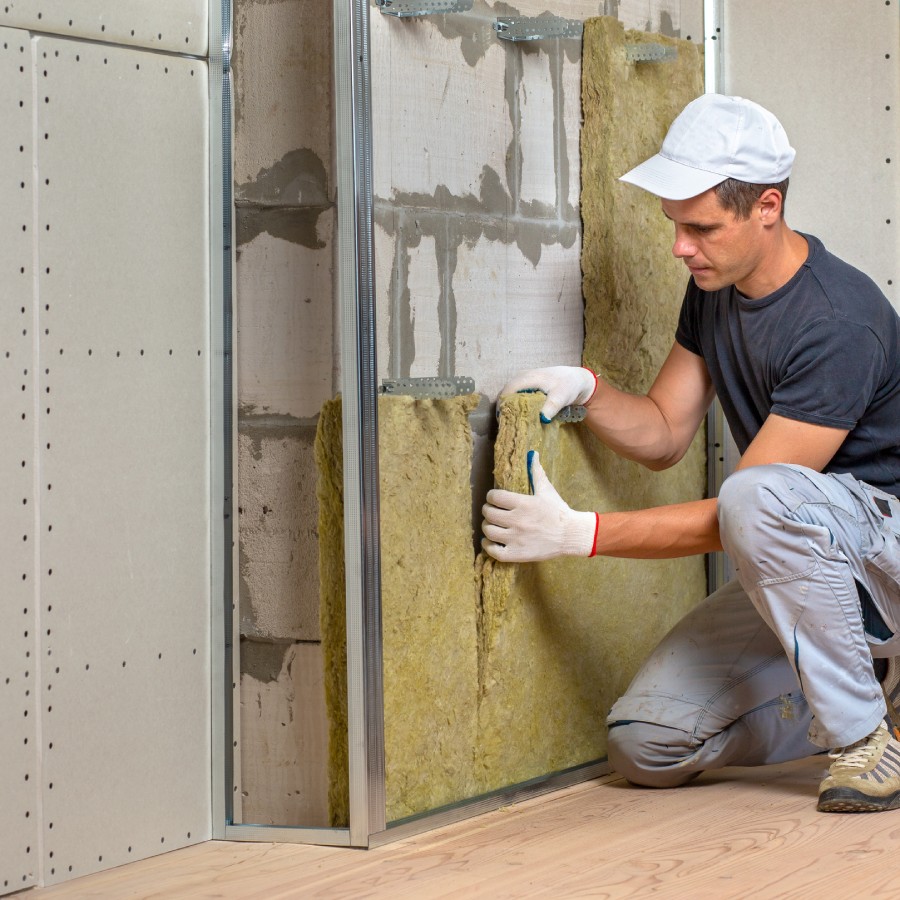 Pose de cloison intérieure réalisée par Alves-Isolation